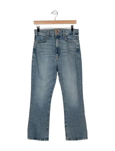 Pre-owned Mother High-rise Flared Jeans W/ Tags In Blue