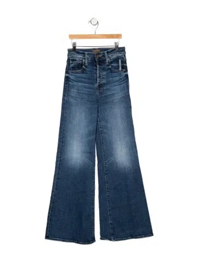 Pre-owned Mother High-rise Flared Jeans W/ Tags In Blue