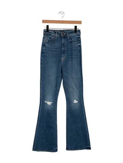 Pre-owned Mother High-rise Flared Jeans W/ Tags In Blue