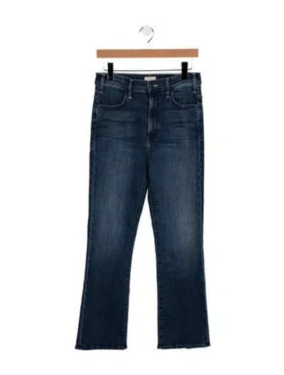 Pre-owned Mother High-rise Flared Jeans W/ Tags In Blue