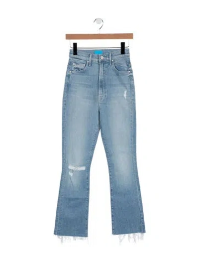 Pre-owned Mother High-rise Flared Jeans W/ Tags In Blue