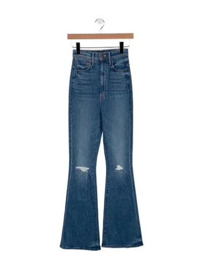 Pre-owned Mother High-rise Flared Jeans W/ Tags In Blue