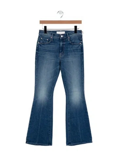 Pre-owned Mother High-rise Flared Jeans W/ Tags In Blue