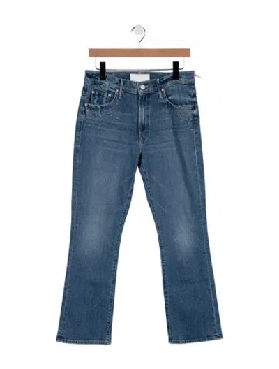 Pre-owned Mother High-rise Flared Jeans W/ Tags In Blue