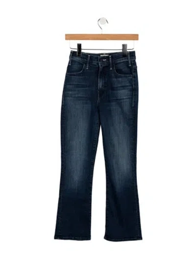 Pre-owned Mother High-rise Flared Jeans W/ Tags In Blue