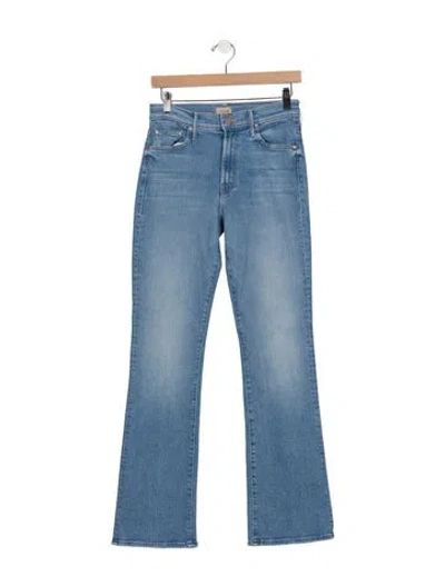 Pre-owned Mother High-rise Flared Jeans W/ Tags In Blue
