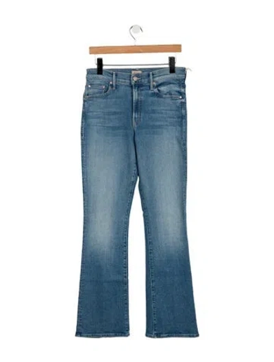 Pre-owned Mother High-rise Flared Jeans W/ Tags In Blue