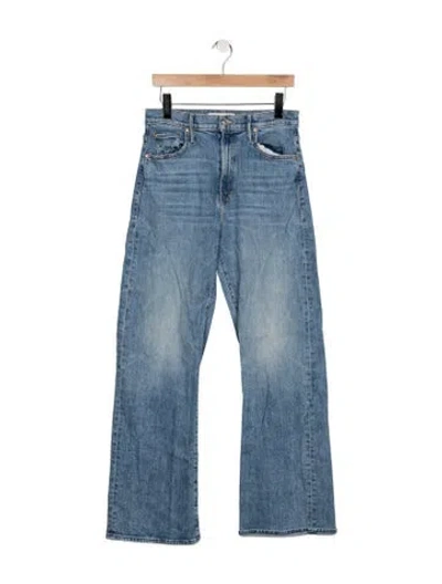 Pre-owned Mother High-rise Flared Jeans W/ Tags In Blue