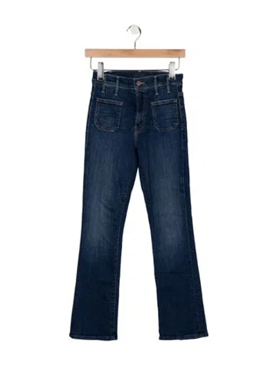Pre-owned Mother High-rise Flared Jeans W/ Tags In Blue