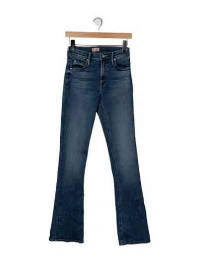 Pre-owned Mother High-rise Flared Jeans W/ Tags In Blue