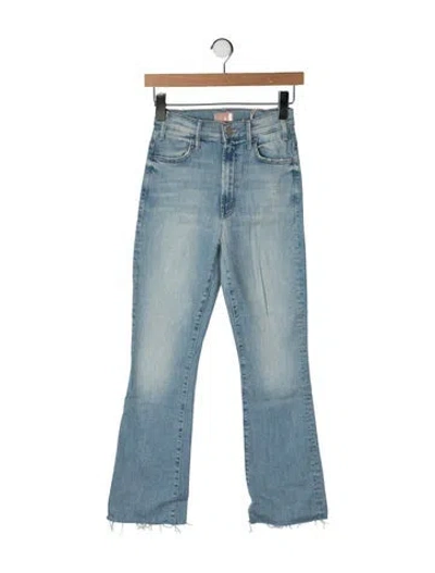 Pre-owned Mother High-rise Flared Jeans W/ Tags In Blue
