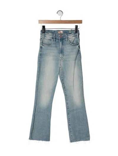 Pre-owned Mother High-rise Flared Jeans W/ Tags In Blue