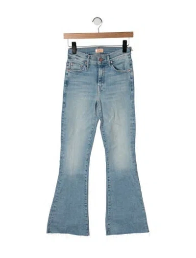 Pre-owned Mother High-rise Flared Jeans W/ Tags In Blue