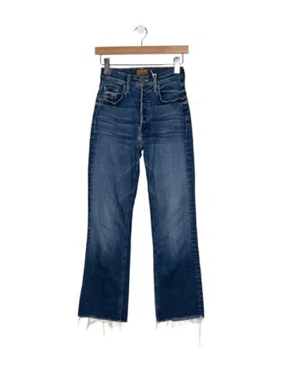 Pre-owned Mother High-rise Flared Jeans W/ Tags In Blue