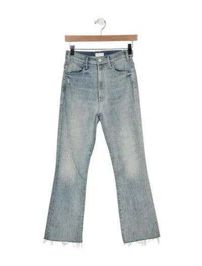 Pre-owned Mother High-rise Flared Jeans W/ Tags In Blue