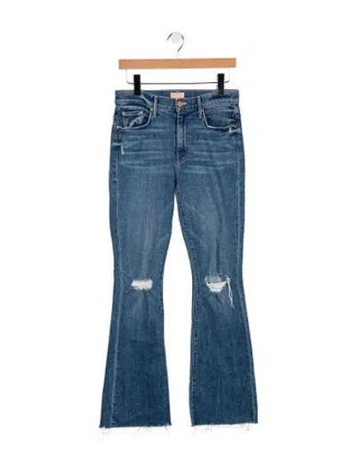 Pre-owned Mother High-rise Flared Jeans W/ Tags In Blue