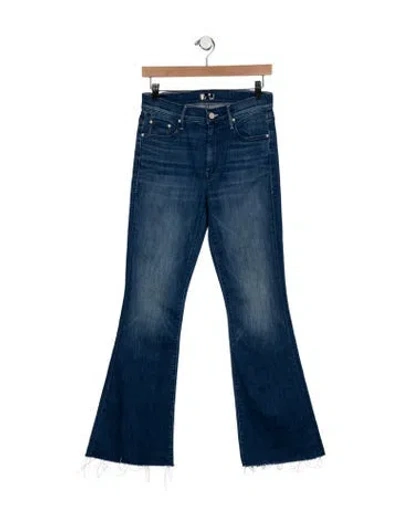 Pre-owned Mother High-rise Flared Jeans W/ Tags In Blue