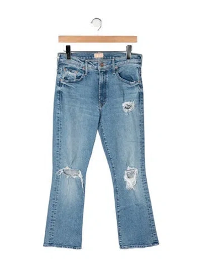 Pre-owned Mother High-rise Flared Jeans W/ Tags In Blue