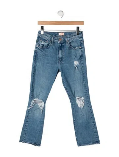 Pre-owned Mother High-rise Flared Jeans W/ Tags In Blue
