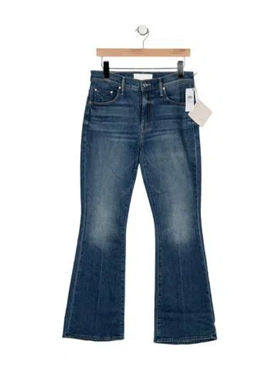 Pre-owned Mother High-rise Flared Jeans W/ Tags In Blue