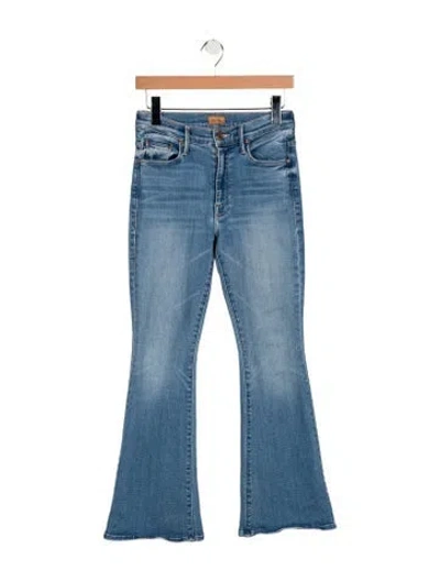 Pre-owned Mother High-rise Flared Jeans W/ Tags In Blue