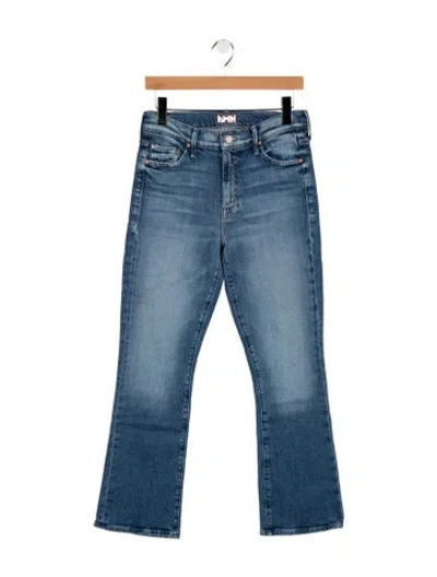 Pre-owned Mother High-rise Flared Jeans W/ Tags In Blue