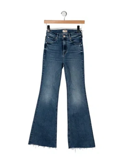 Pre-owned Mother High-rise Flared Jeans W/ Tags In Blue