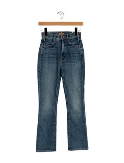 Pre-owned Mother High-rise Flared Jeans W/ Tags In Blue
