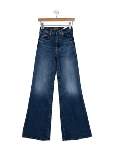 Pre-owned Mother High-rise Flared Jeans W/ Tags In Blue