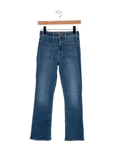 Pre-owned Mother High-rise Flared Jeans W/ Tags In Blue
