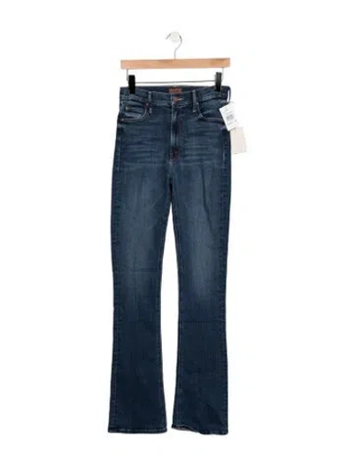 Pre-owned Mother High-rise Flared Jeans W/ Tags In Blue