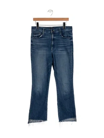 Pre-owned Mother High-rise Flared Jeans W/ Tags In Blue