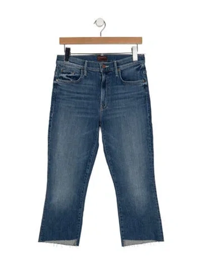 Pre-owned Mother High-rise Flared Jeans W/ Tags In Blue