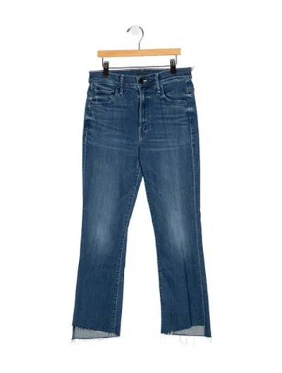 Pre-owned Mother High-rise Flared Jeans W/ Tags In Blue