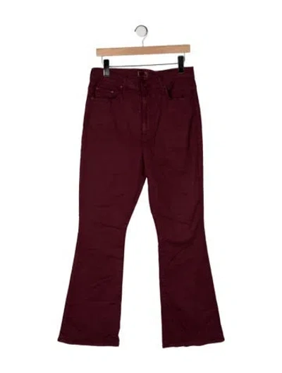 Pre-owned Mother High-rise Flared Jeans W/ Tags In Brown