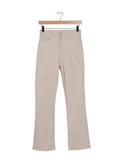 Pre-owned Mother High-rise Flared Jeans W/ Tags In Neutral