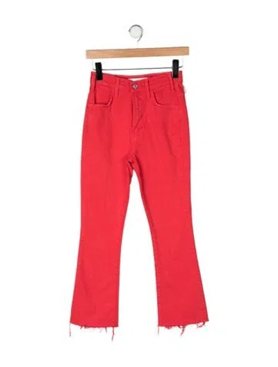Pre-owned Mother High-rise Flared Jeans W/ Tags In Orange