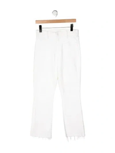 Pre-owned Mother High-rise Flared Jeans In Yellow