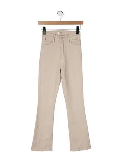 Pre-owned Mother High-rise Flared Jeans In Yellow