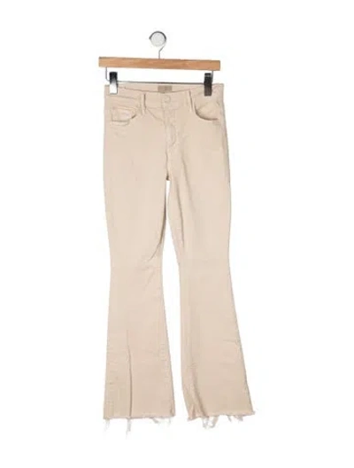 Pre-owned Mother High-rise Flared Jeans In Yellow