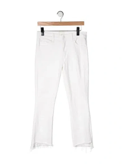 Pre-owned Mother High-rise Flared Jeans In Yellow