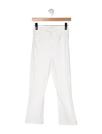 Pre-owned Mother High-rise Flared Jeans In Yellow