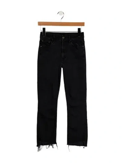 Pre-owned Mother High-rise Skinny Leg Jeans In Blue