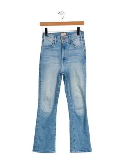 Pre-owned Mother High-rise Skinny Leg Jeans In Blue