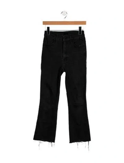 Pre-owned Mother High-rise Skinny Leg Jeans In Blue