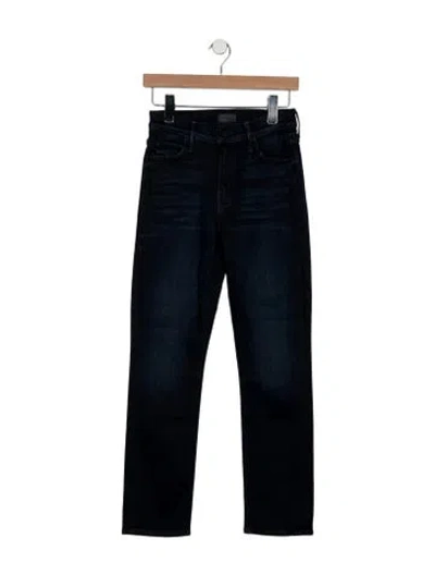 Pre-owned Mother High-rise Skinny Leg Jeans In Blue