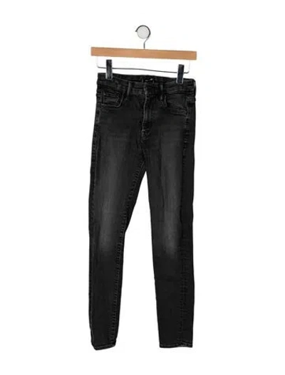 Pre-owned Mother High-rise Skinny Leg Jeans In Multi