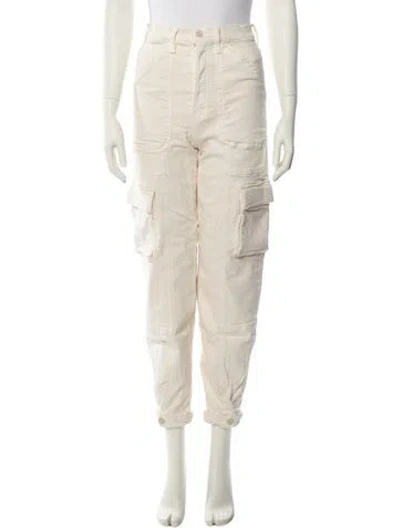 Pre-owned Mother High-rise Skinny Leg Jeans In Neutral