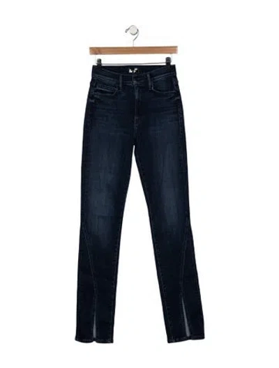 Pre-owned Mother High-rise Skinny Leg Jeans W/ Tags In Blue