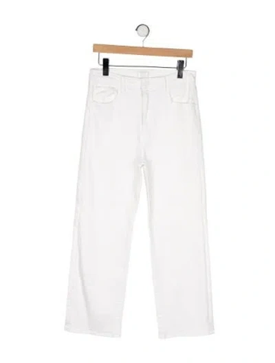Pre-owned Mother High-rise Straight Leg Jeans In Multi